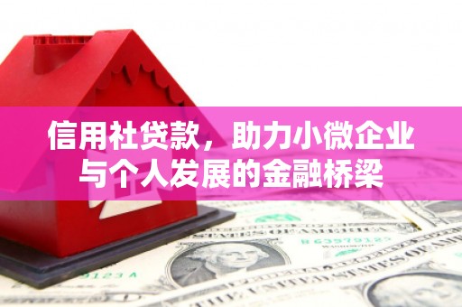 太保信用社贷款，助力小微企业与个人发展的金融桥梁