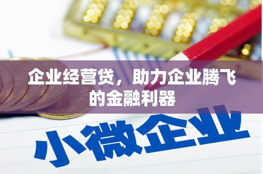 咸宁企业经营贷，助力企业腾飞的金融利器