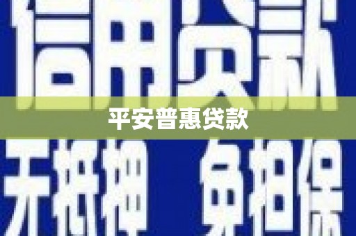 和田平安普惠贷款