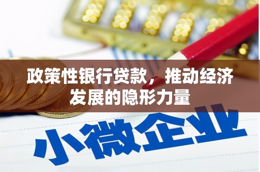 万峦政策性银行贷款，推动经济发展的隐形力量