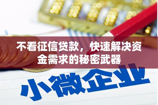 偃师不看征信贷款，快速解决资金需求的秘密武器
