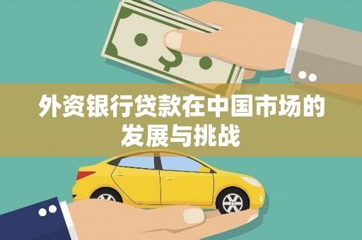 美溪外资银行贷款在中国市场的发展与挑战