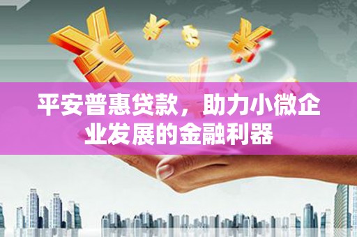 观音平安普惠贷款，助力小微企业发展的金融利器