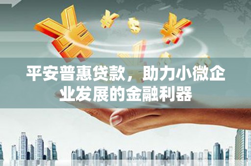 正安平安普惠贷款，助力小微企业发展的金融利器